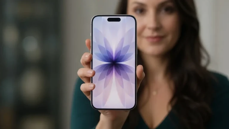 Hannah holding iPhone 18 Pro